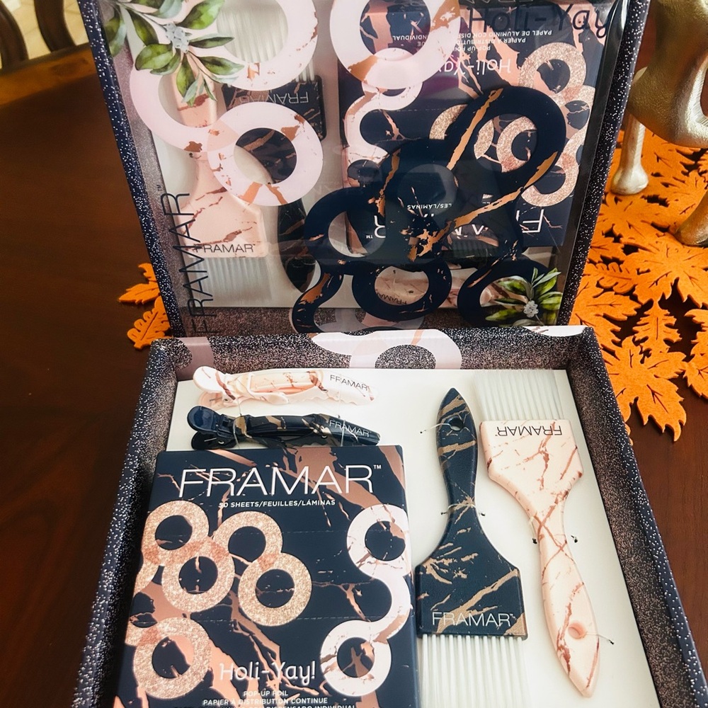 Black and Pink Hair Tool Set (2 boxes)